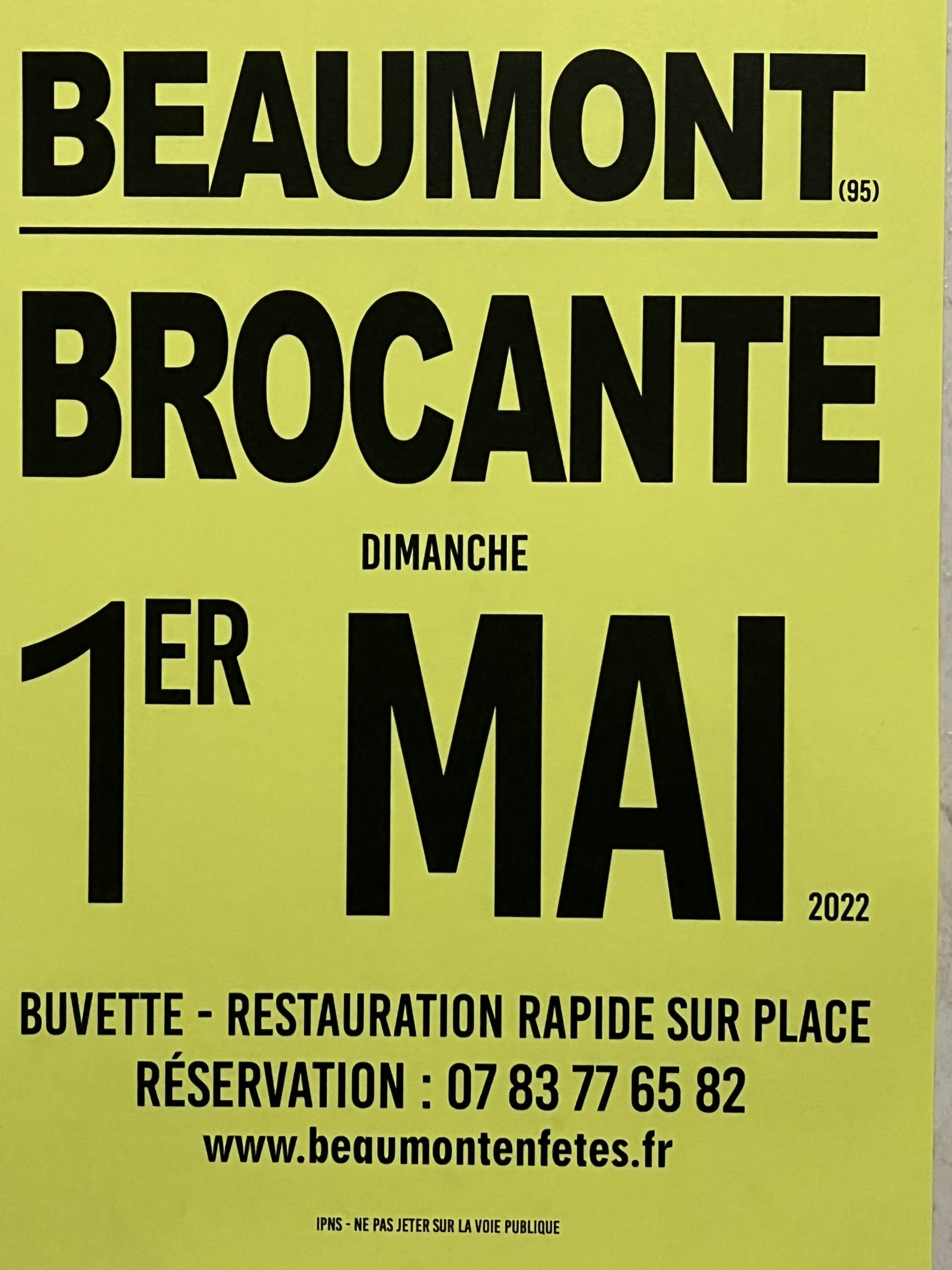 Lire la suite Ã  propos de lâ€™article Brocante de Beaumont sur Oise 2022